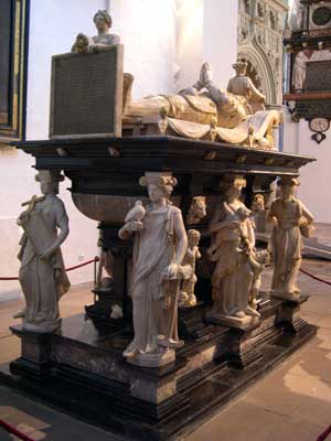 Frederik 1.s sarkofag i Slesvig domkirke. Foto: Søren Faaborg Nielsen